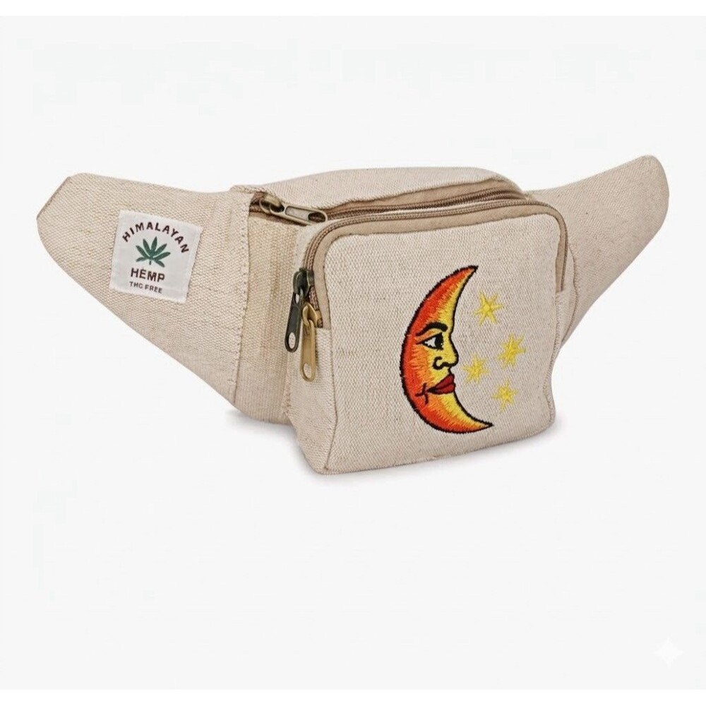 Hemp Fanny Pack Adjustable Waist Bag – Multiple Pockets, All-Purpose NEW